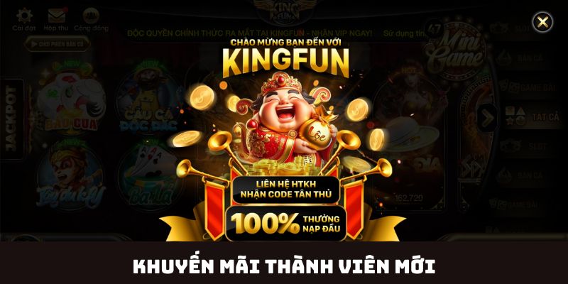 Ưu đãi nạp đầu tại KingFun