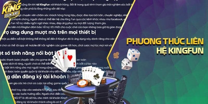 Phương thức liên hệ KingFun nhanh nhất