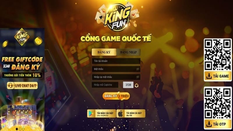 Link truy cập KingFun mới nhất