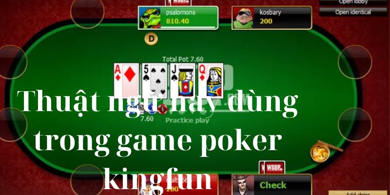 Các vòng cược Poker Kingfun